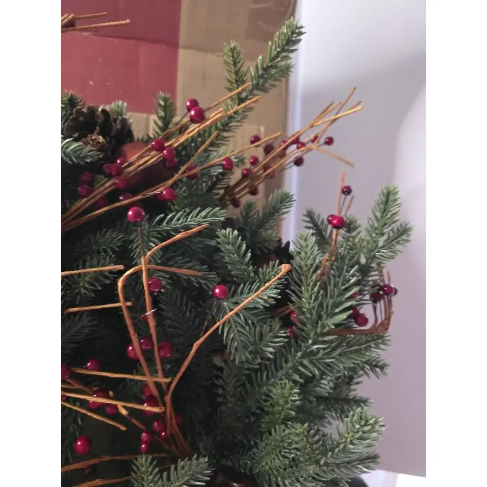 balsam hill heritage spice wreath 26